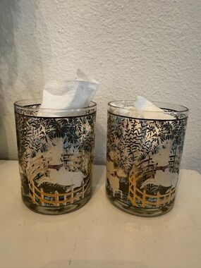 UNICORN GLASSWARE by CERA VINTAGE BARWARE ROCK GLASS COLLECTIBLE RARE